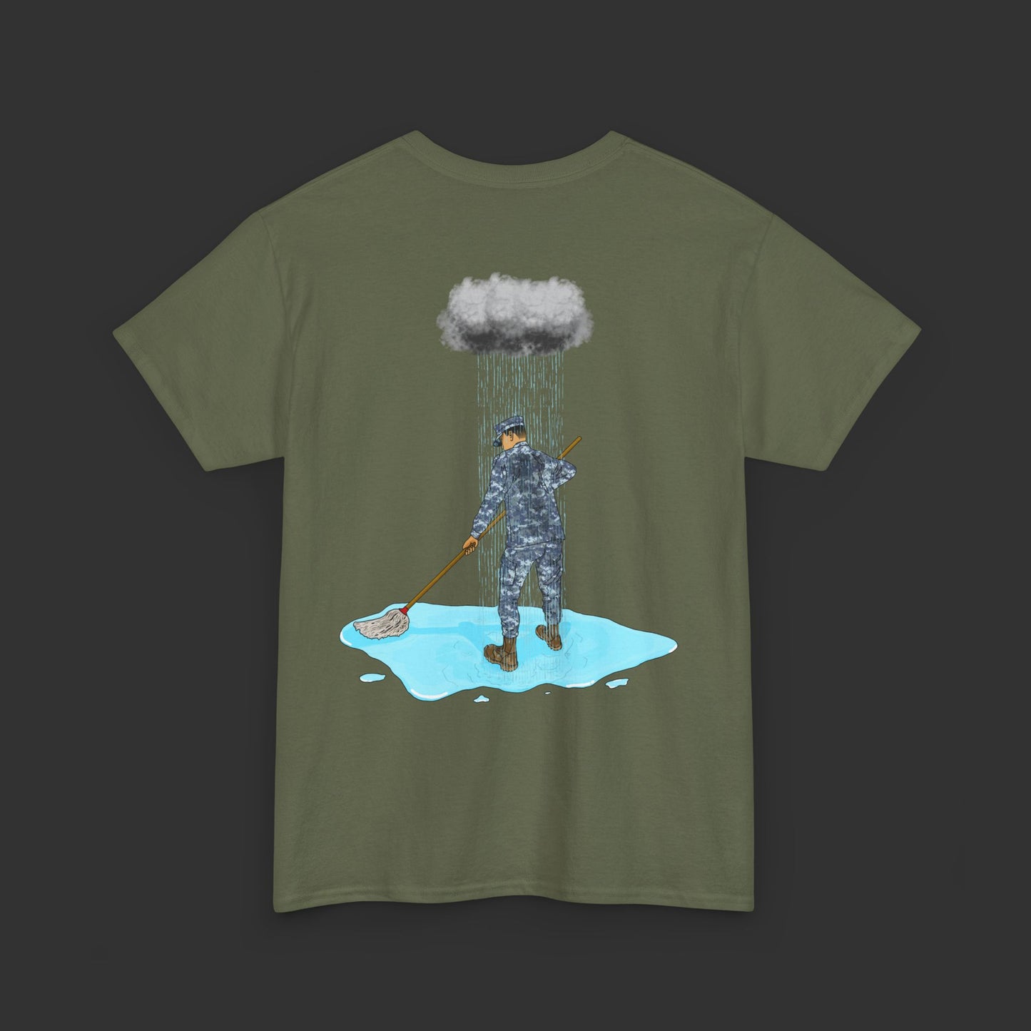 Moppin' In The Rain (Back) BB Shirt