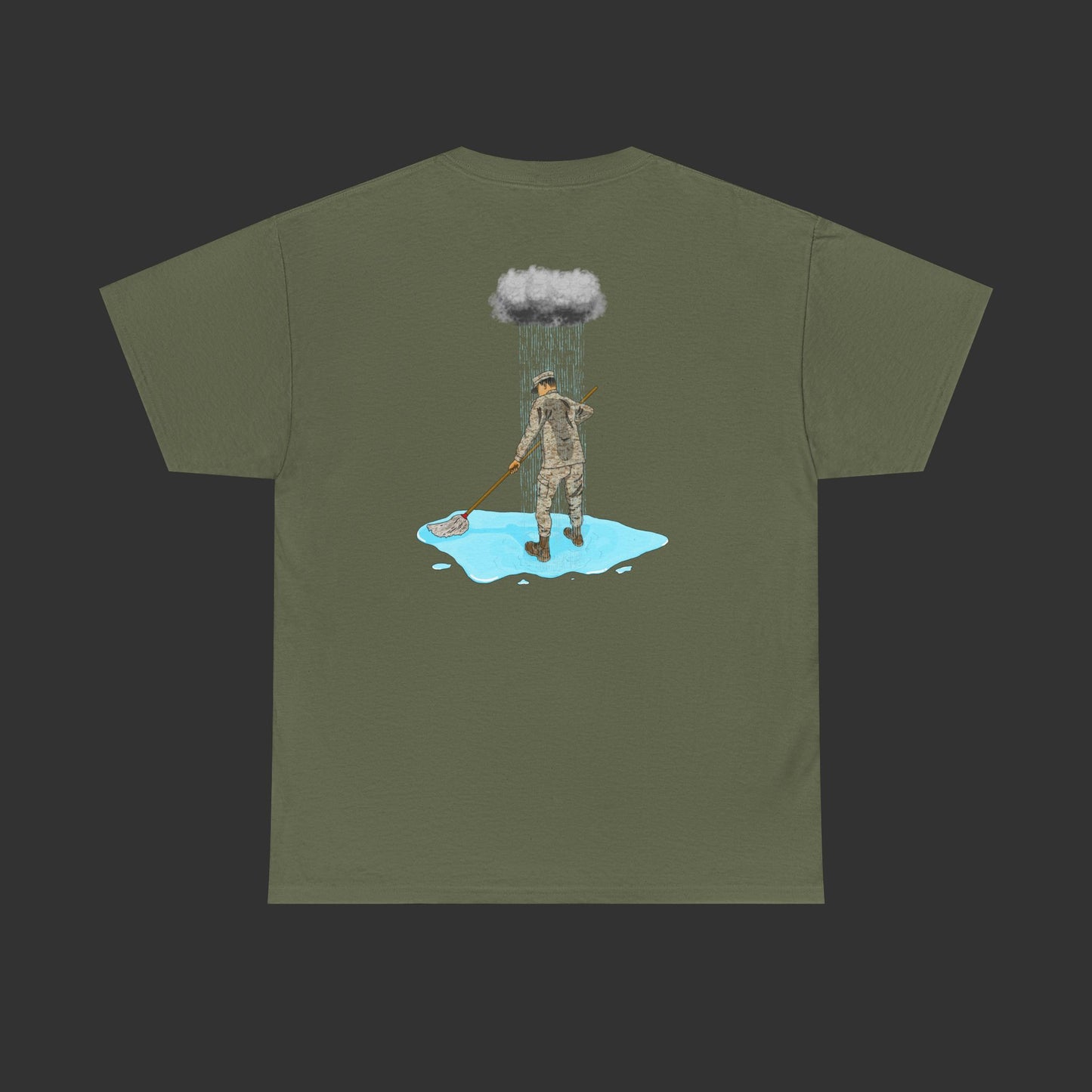 Moppin' In The Rain (Back) DS Shirt