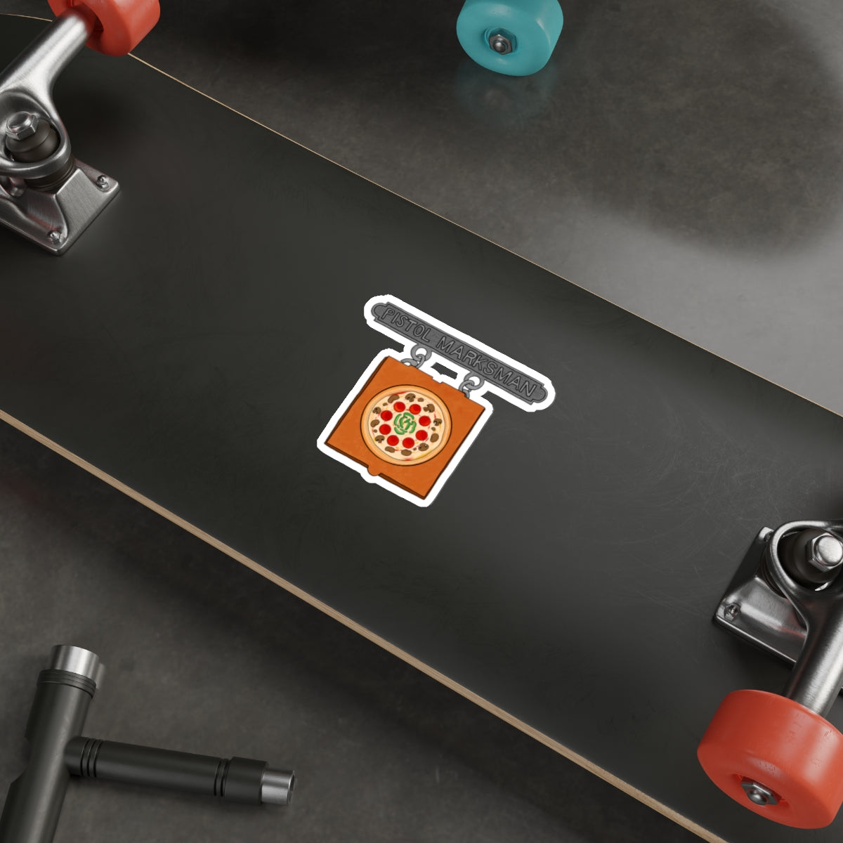 Sticker Series - Pizza Box Pistol Marksman