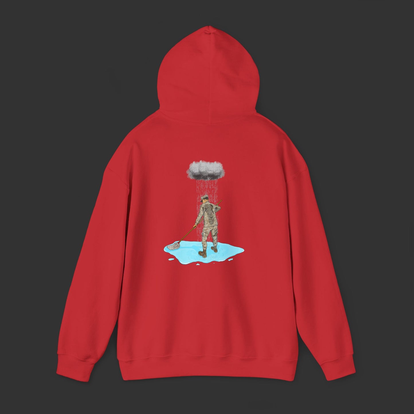 Moppin' In The Rain (Back) DS Hoodie
