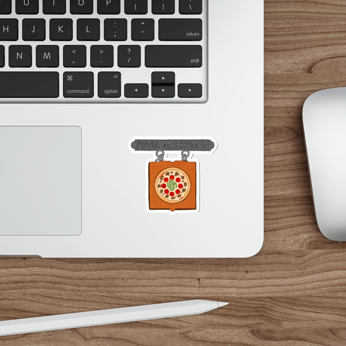 Sticker Series - Pizza Box Pistol Marksman