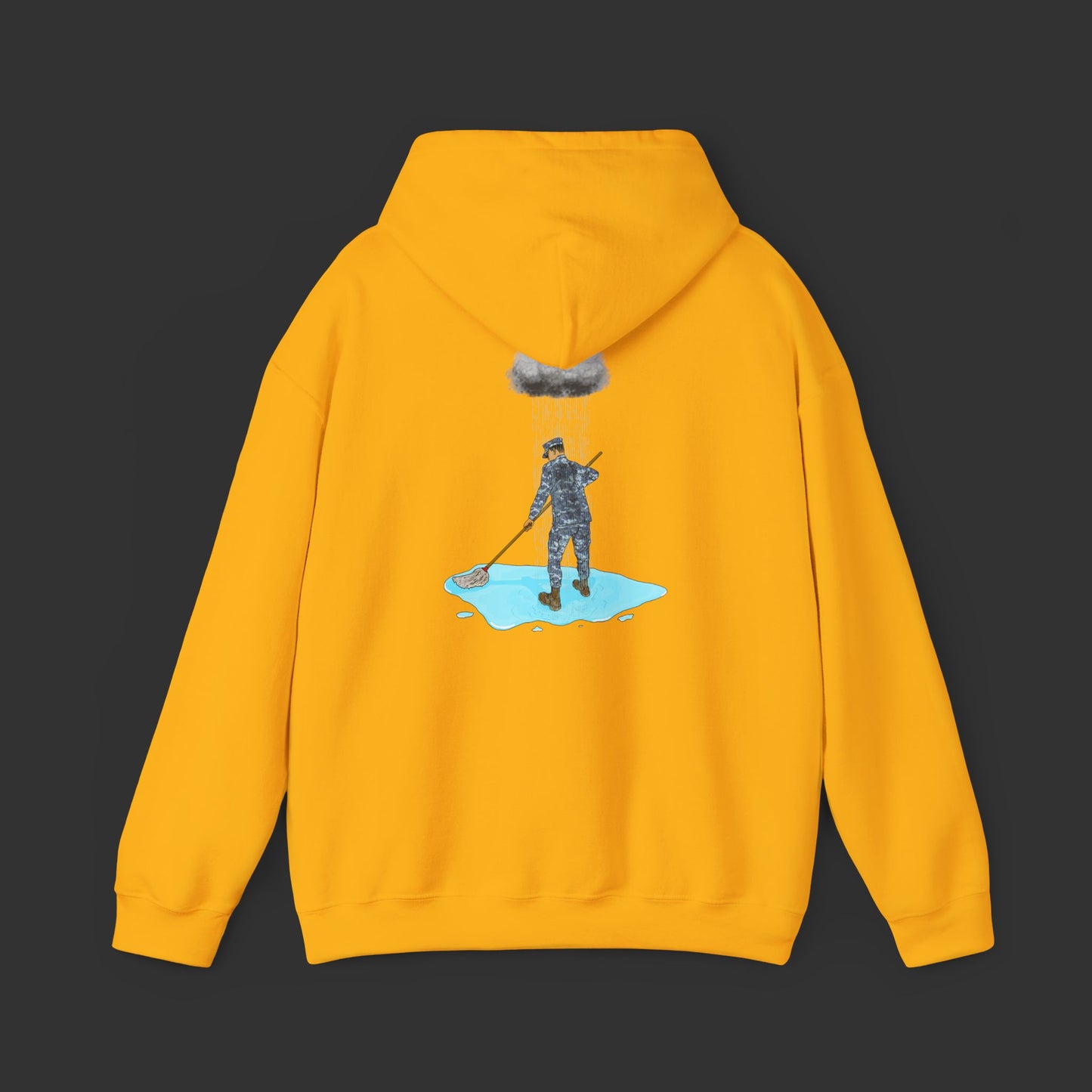 Moppin' In The Rain (Back) BB Hoodie