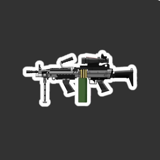 Sticker Series - Pew -  M249 SAW