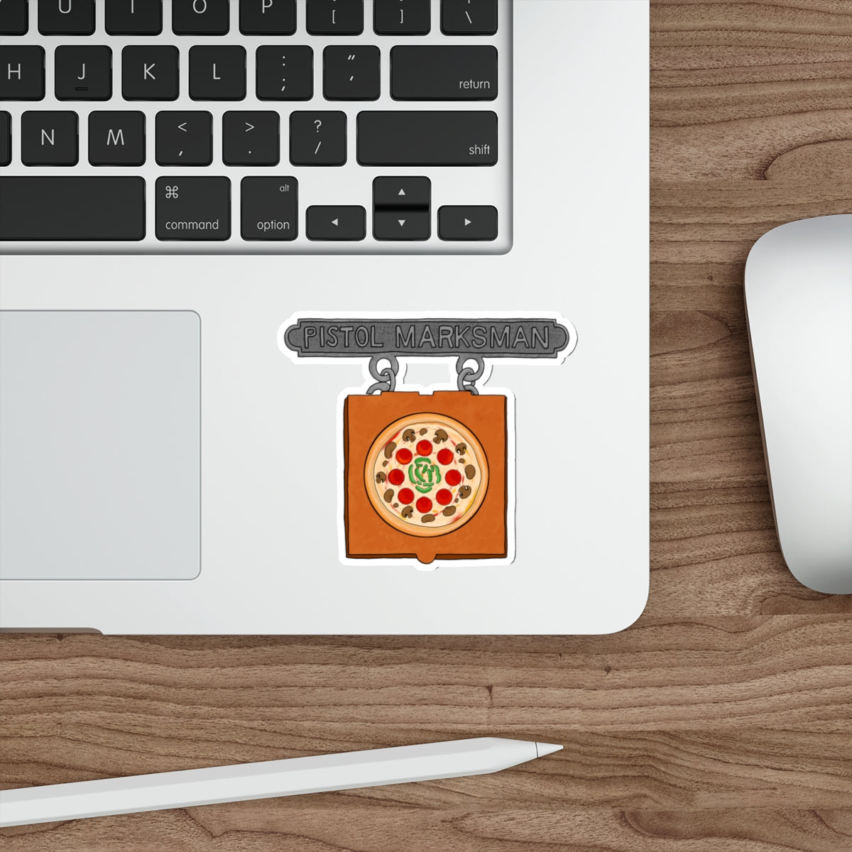 Sticker Series - Pizza Box Pistol Marksman