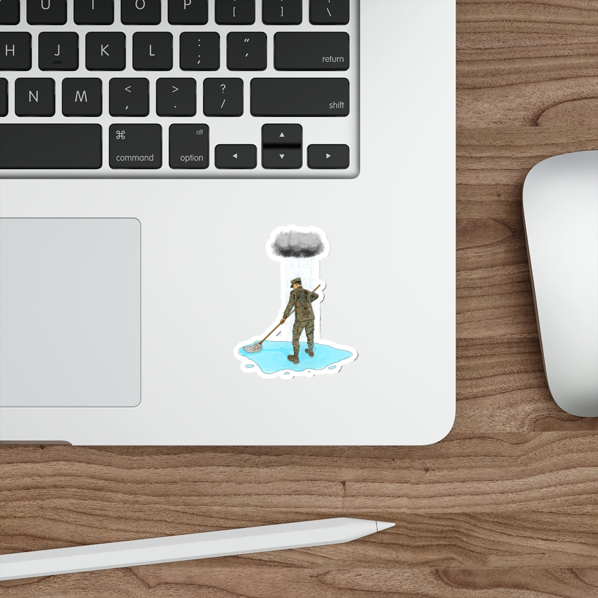 Sticker Series - Moppin' In The Rain WD
