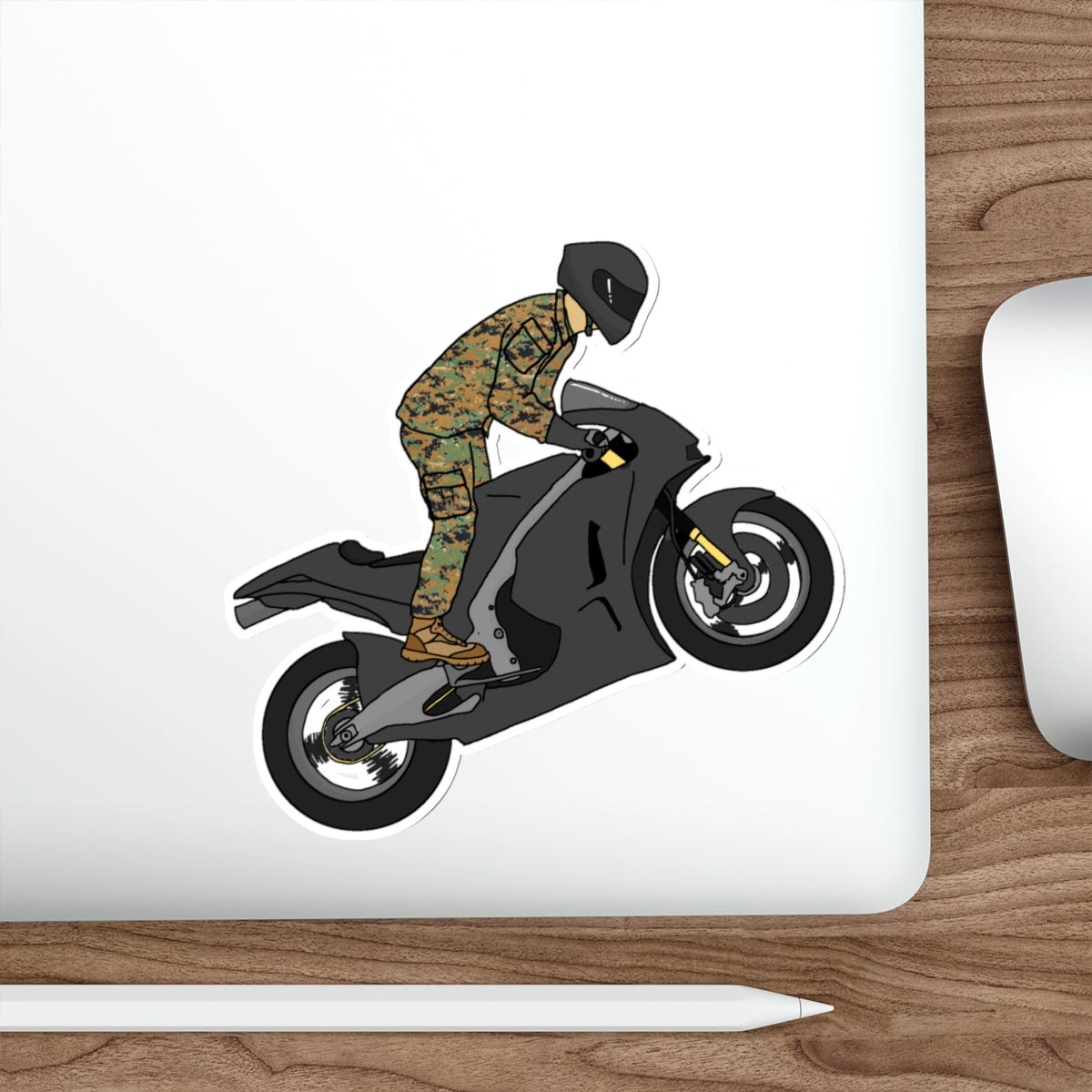 Sticker Series - Rider Wheelie WD
