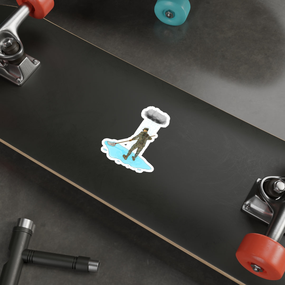 Sticker Series - Moppin' In The Rain MC