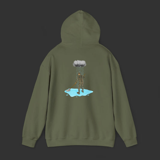 Moppin' In The Rain (Back) WD Hoodie