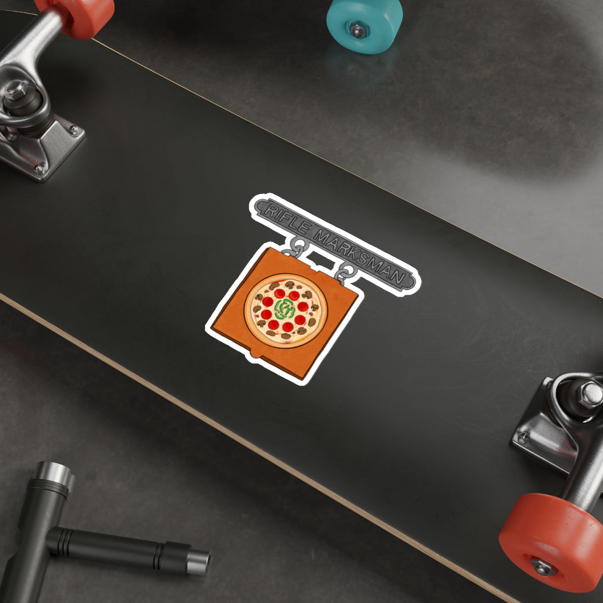 Sticker Series - Pizza - Pizza Box Rifle Marksman