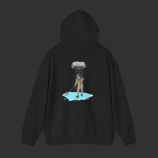 Moppin' In The Rain (Back) DS Hoodie