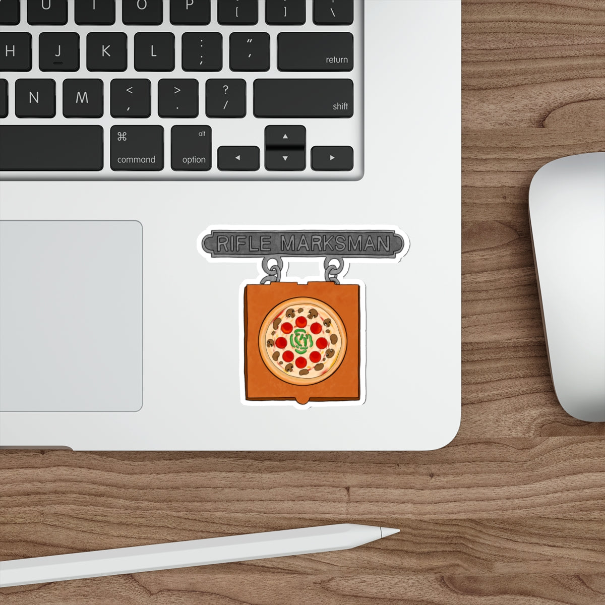 Sticker Series - Pizza - Pizza Box Rifle Marksman