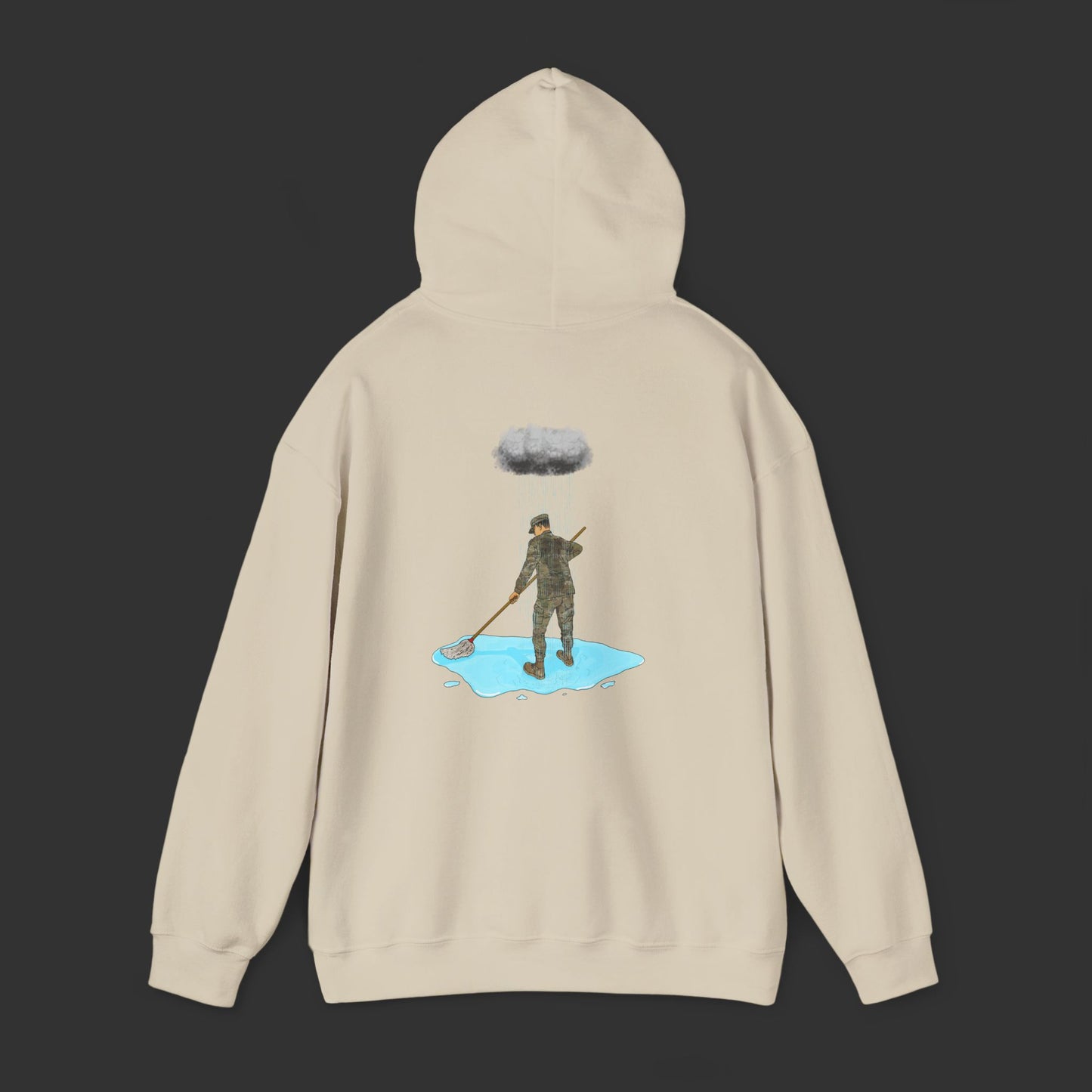 Moppin' In The Rain (Back) MC Hoodie