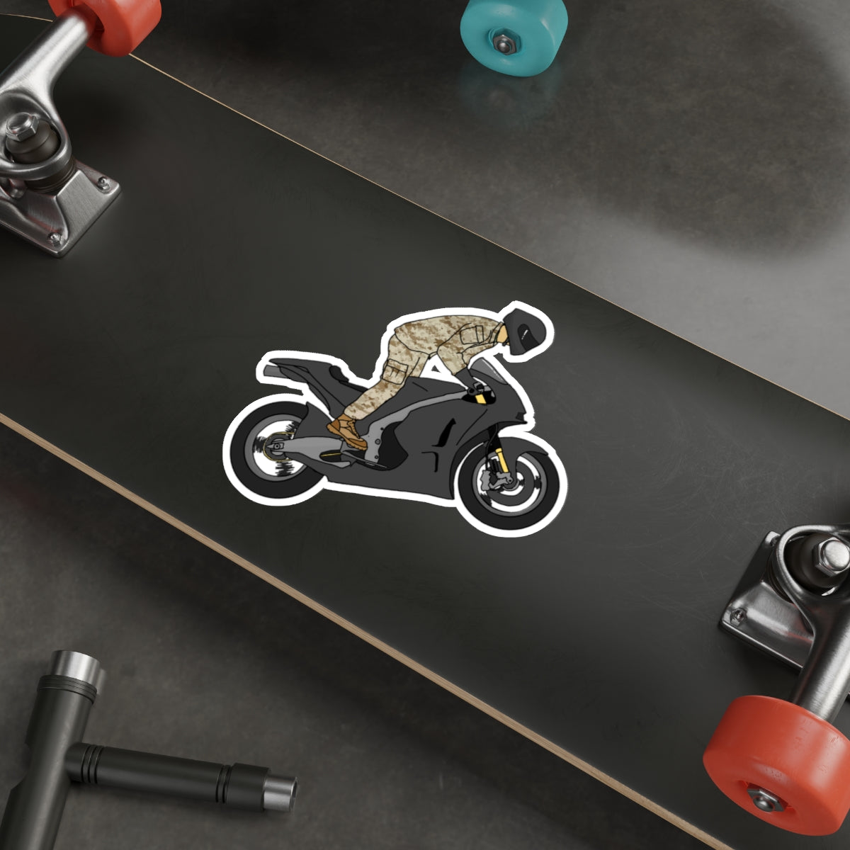 Sticker Series - Rider Wheelie DS