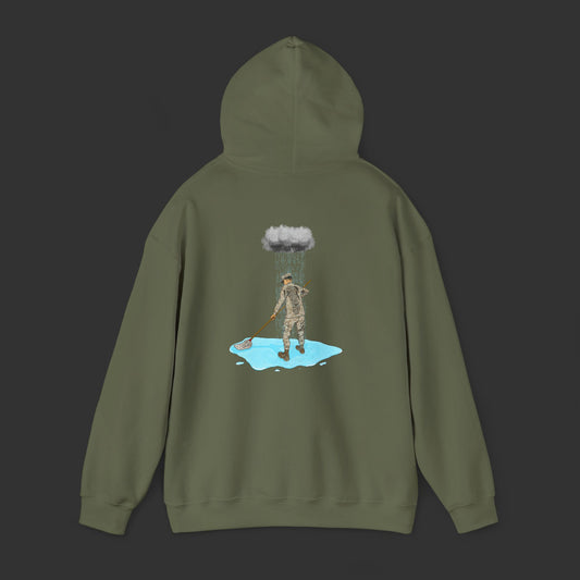 Moppin' In The Rain (Back) DS Hoodie