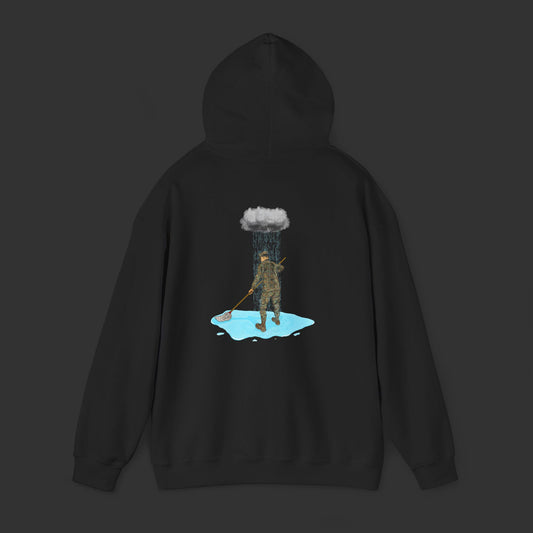 Moppin' In The Rain (Back) WD Hoodie