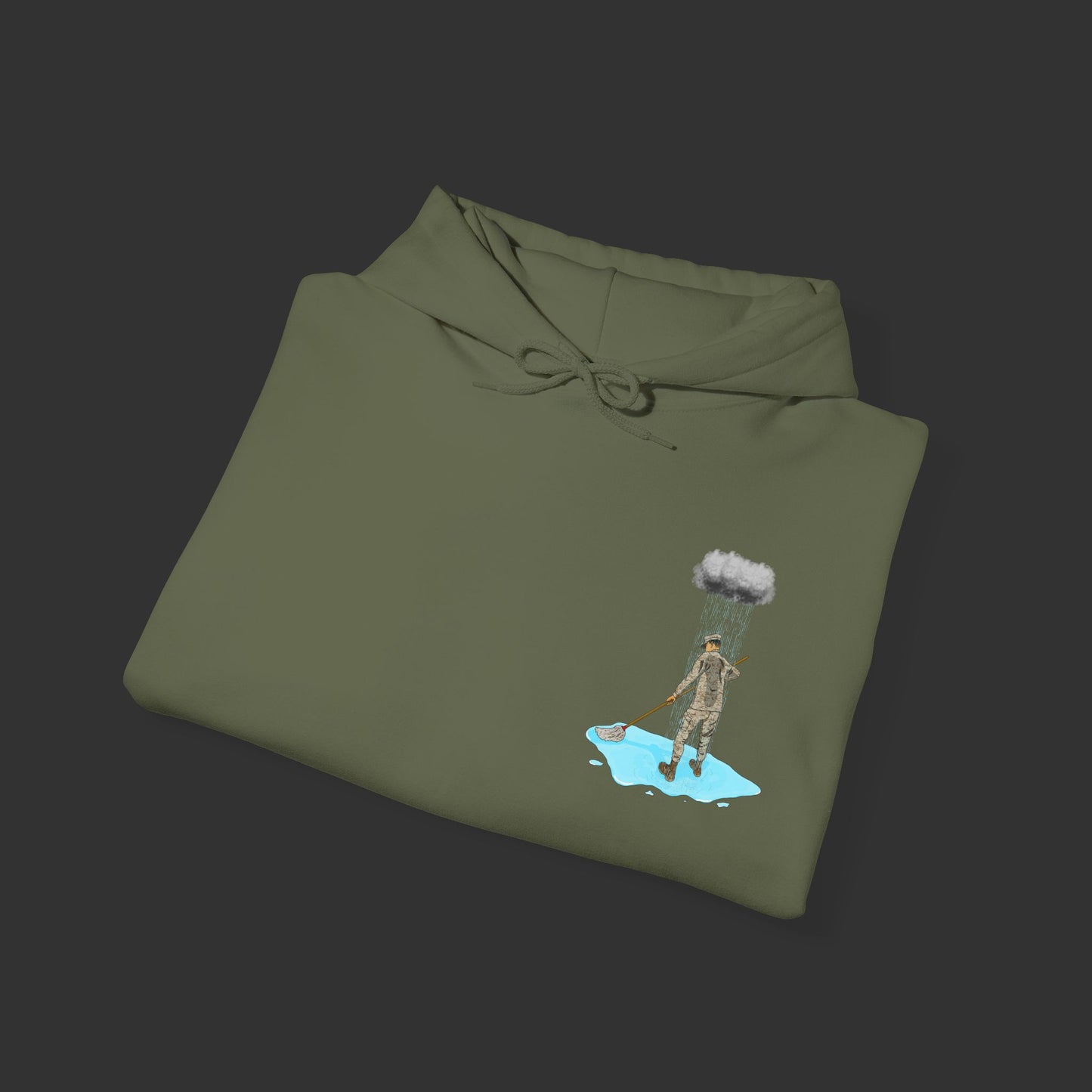 Moppin' In The Rain DS Hoodie