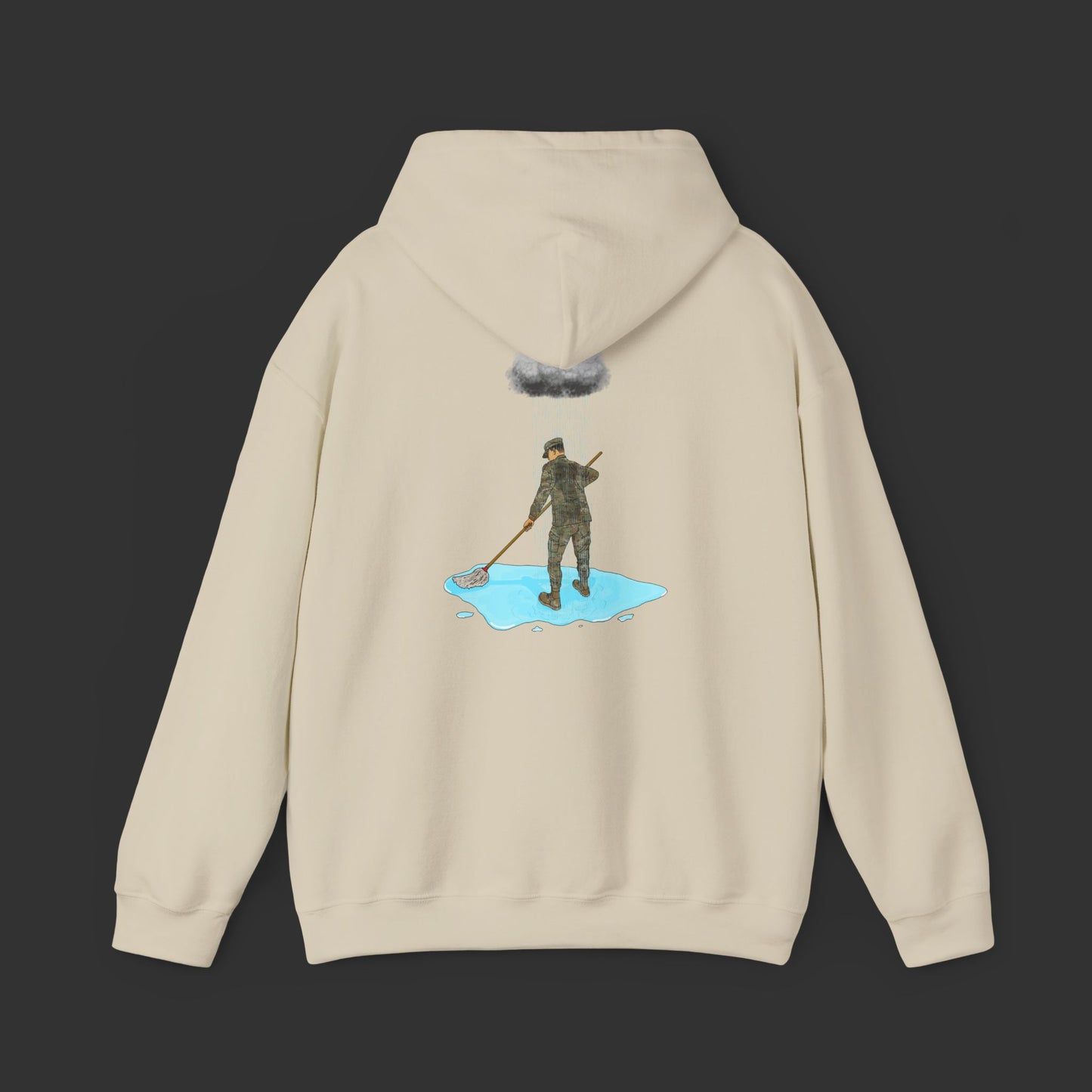 Moppin' In The Rain (Back) MC Hoodie