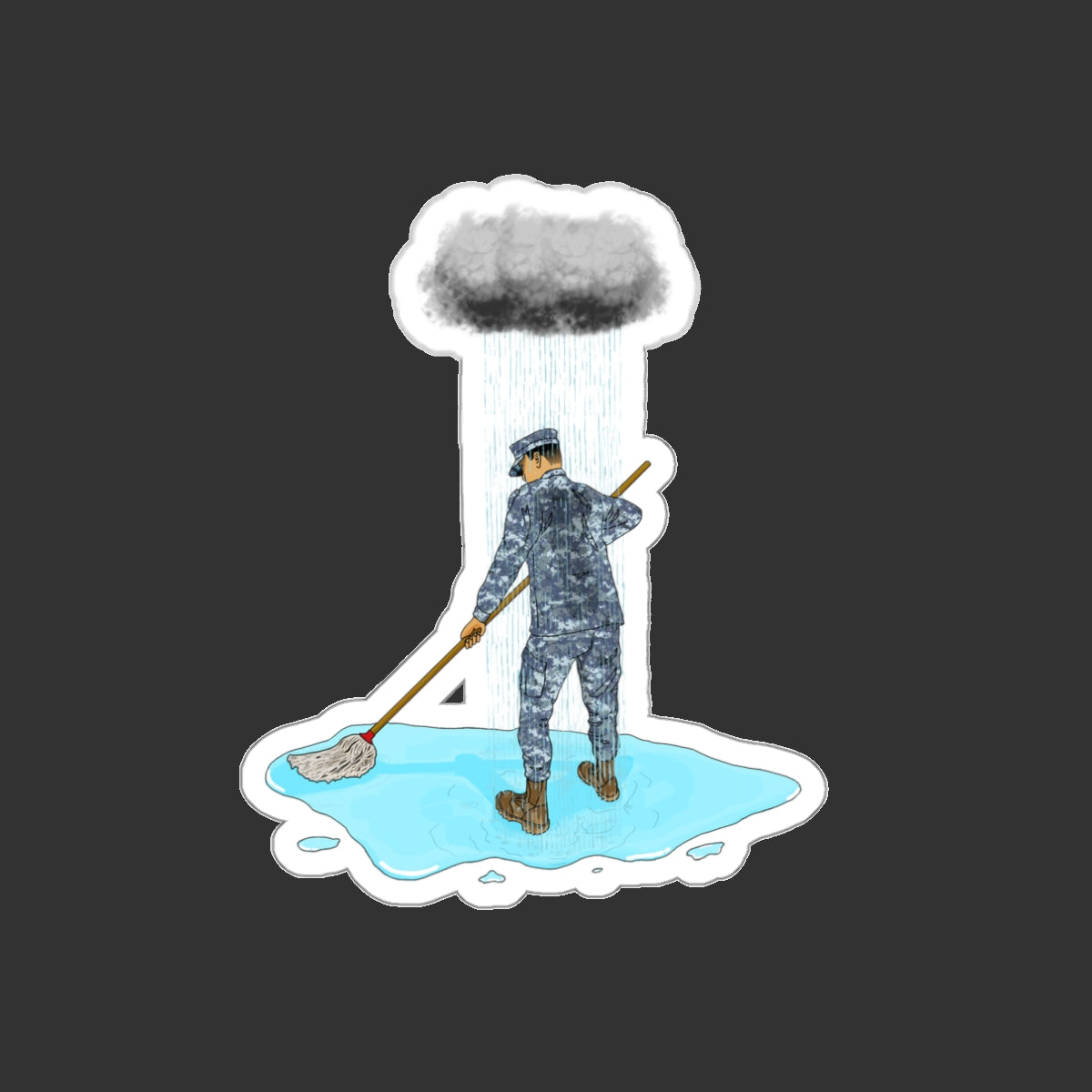 Sticker Series - Moppin' In The Rain BB