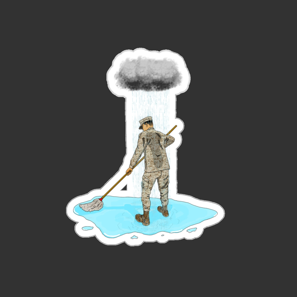Sticker Series - Moppin' In The Rain DS