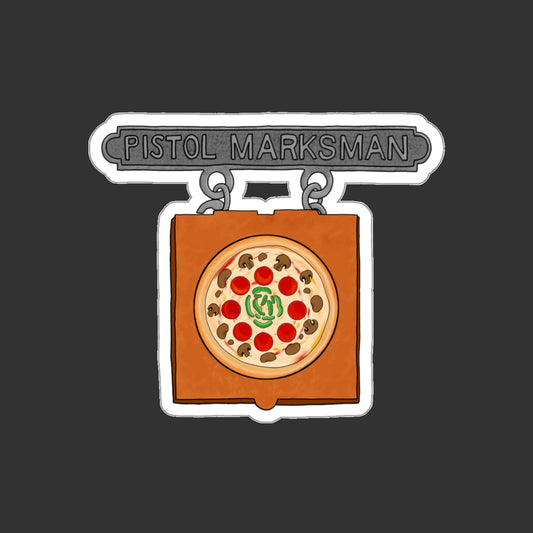 Sticker Series - Pizza Box Pistol Marksman